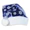 Beistle Adult Metallic Blue Santa Hats, 2 Pack